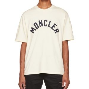 NWT Moncler Off-White Bonded T-Shirt